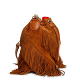 Marie Jane large suede bucket bag