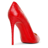 Pigalle Follies 100 red leather pumps