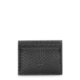Kios black leather card holder