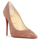 Kate 100 dark nude suede pumps