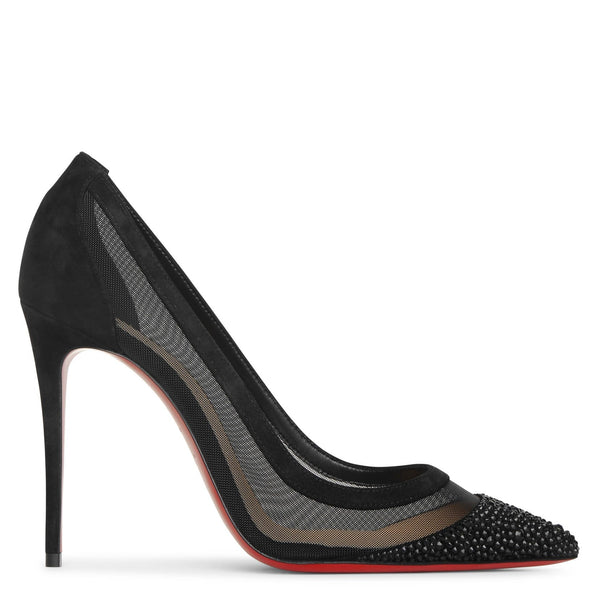 Galativi Strass 100 black suede pumps