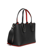 Cabata mini black leather tote bag