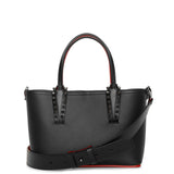Cabata mini black leather tote bag