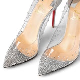 Degrastrass pvc 100 silver glitter pumps