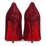 Kate 100 burgundy suede pumps