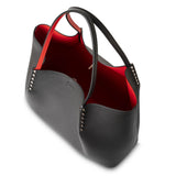 Cabarock black calf leather tote