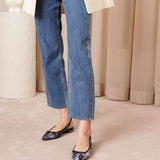 Hall Sling jeans punk flats