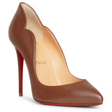 Hot Chick 100 brown nappa pumps