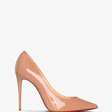 Kate 100 beige patent pumps