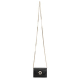 Elisa chain cardholder black and gold