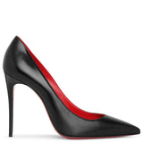 Kate 100 black leather pumps