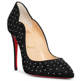 Hot Chick 100 plume suede pumps