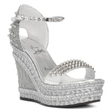 Madmonica 120 glitter wedge sandals