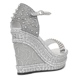 Madmonica 120 glitter wedge sandals