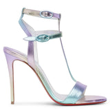 Mara 100 metallic leather sandals