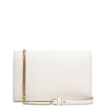 Carasky white leather clutch