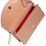 Loubi54 nude patent clutch