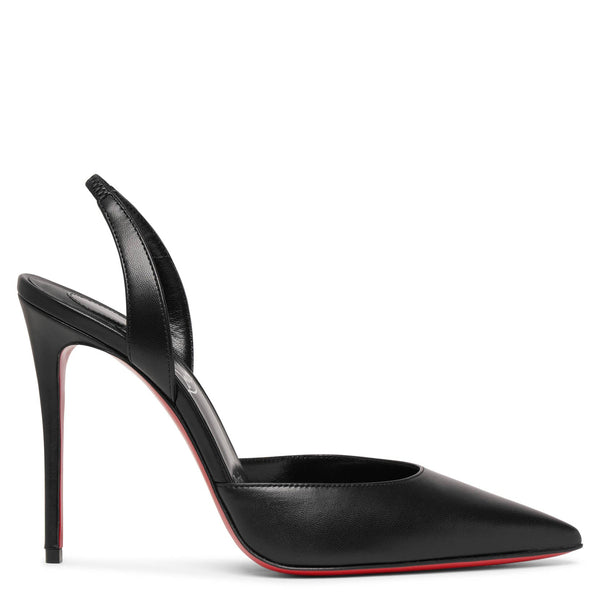 O Kate 100 sling black leather pumps