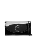 Loubi54 black patent clutch