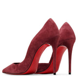 Iriza 100 dark red suede pumps