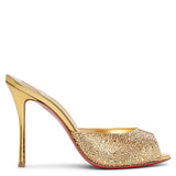 Me Dolly 100 gold crystal mules