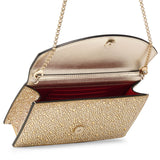 Loubi54 small gold crystal crossbody bag