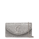 Loubi54 small silver crystal crossbody bag