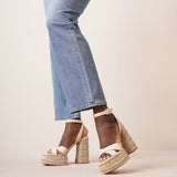 Super Mariza 130 light pink platform sandals