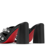 Spika club 85 black leather mules