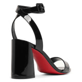 Miss Sabina 85 black patent sandals