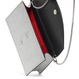 Loubi54 calf glitter clutch