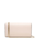 Loubi54 wallet on chain leche silver clutch bag