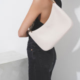 Loubila Chain ivory large shoulder bag