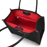 Nastroloubi E/W large black canvas tote bag