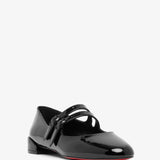 Sweet Jane black patent ballerinas