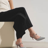 Planet Queen 70 glitter mules