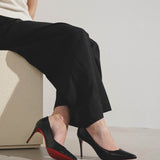 Kate 85 black leather pumps