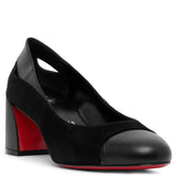Miss Duvette 55 black leather pumps