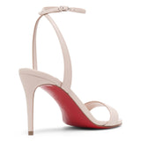 Loubigirl 85 beige leather sandals