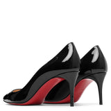 Kate 70 black patent pumps