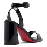 Miss Sabina 85 black patent sandals