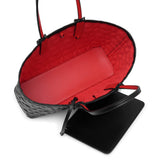 Cabata small black leather tote bag