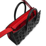 Paloma S baguette loubinthesky black leather bag