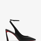 Condora strap 85 black leather pumps