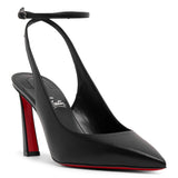 Condora strap 85 black leather pumps