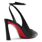 Condora strap 85 black leather pumps