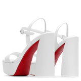 Movida Jane 130 white leather sandals