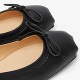 Mamadrague black leather ballerinas