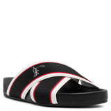 Hot Cross Donna black leather flats