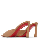 Condora 85 beige leather mules